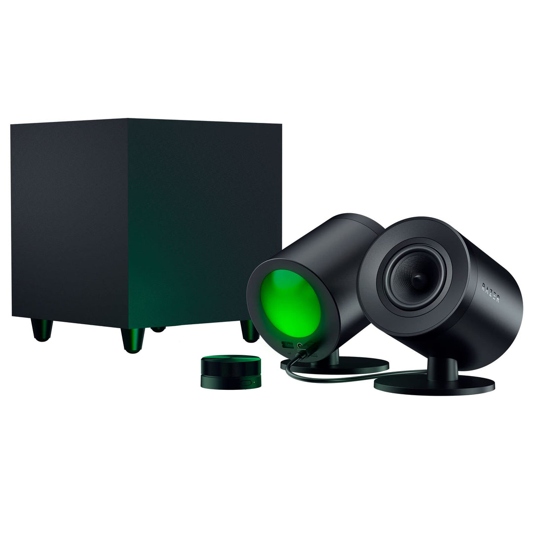 Razer Nommo V2 Pro - Full-Range-2.1-Gaming-Lautsprecher für PC mit kabellosem Subwoofer (3-Zoll-Full
