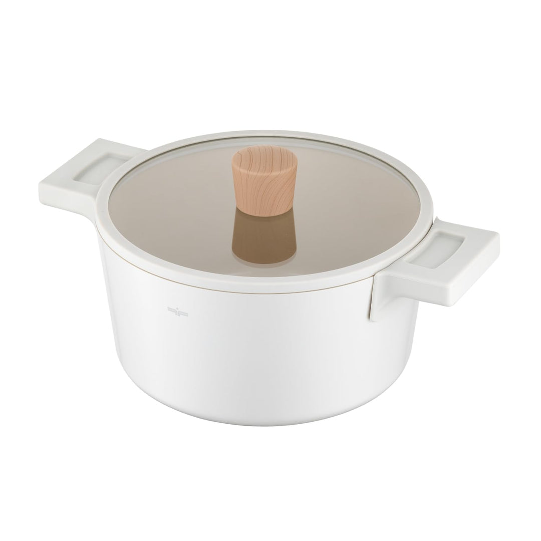 FLORINA Nube Aluminium-Topf | 20 cm | 2,8 l | Induktionsgeeignet | Kratzfeste Keramikbeschichtung |