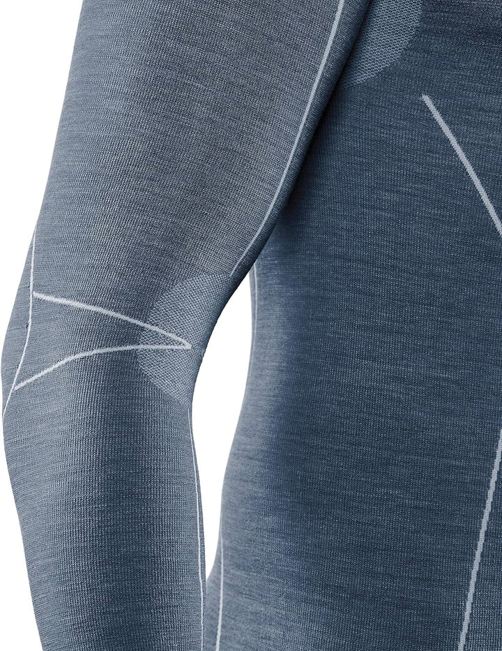 FALKE Herren Wool-Tech High Zip Neck Funktionsshirt Langarm kalte bis sehr kalte Temperaturen Wäsche