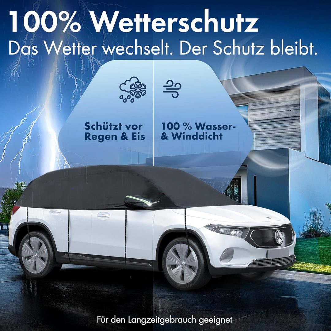 Walser Abdeckplane Auto All Weather, Abdeckplane wasserdicht, 100% wetterfeste Autoabdeckplane, Auto