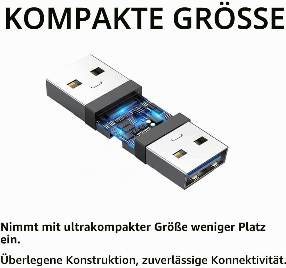 PENGLIN USB 3.0 Panel Mount Koppler 5 Stück, USB-Durchgangsanschluss, Buchse zu Buchse Bulkhead Exte