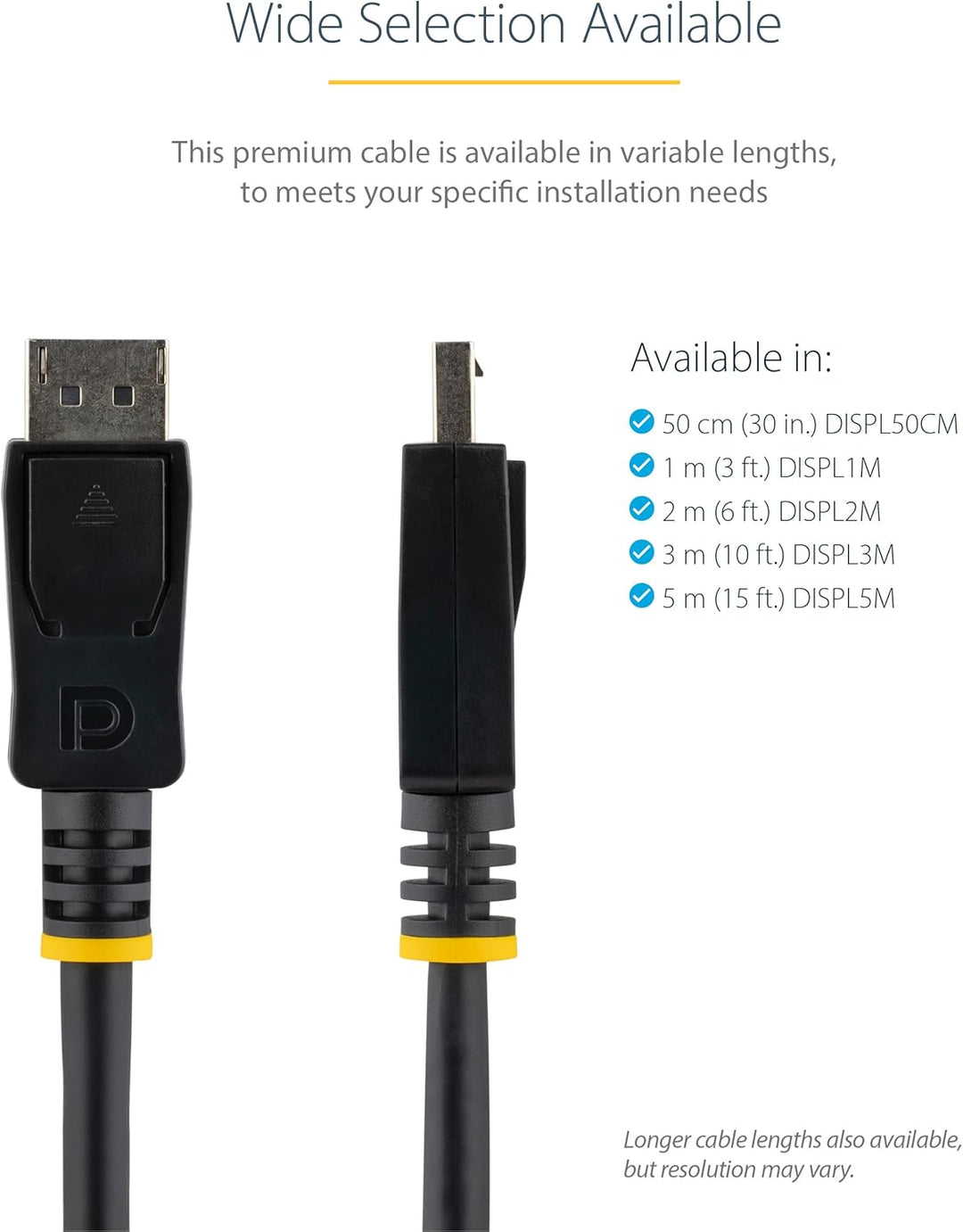 StarTech.com 2m DisplayPort 1.2 Kabel - 4K x 2K Ultra HD VESA zertifiziertes DisplayPort Kabel - DP