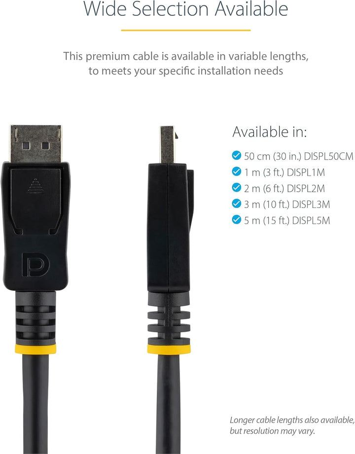 StarTech.com 2m DisplayPort 1.2 Kabel - 4K x 2K Ultra HD VESA zertifiziertes DisplayPort Kabel - DP