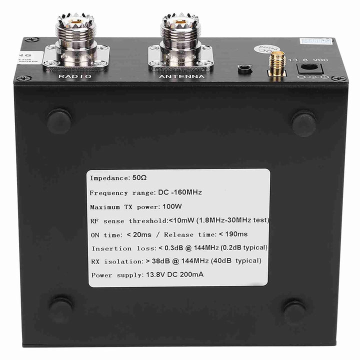 DC-160 MHz Antennen-Sharer, 100W-Antennen-Sharer SDR-Transceiver-Schalter TR-Schaltkasten, Antennen-