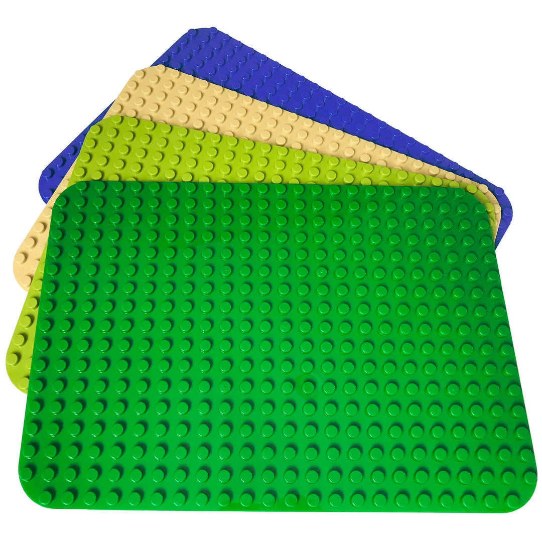 Apostrophe Games Grosse Baustein-Grundplatten, die mit Allen gängigen Marken kompatibel sind (4er-Pa