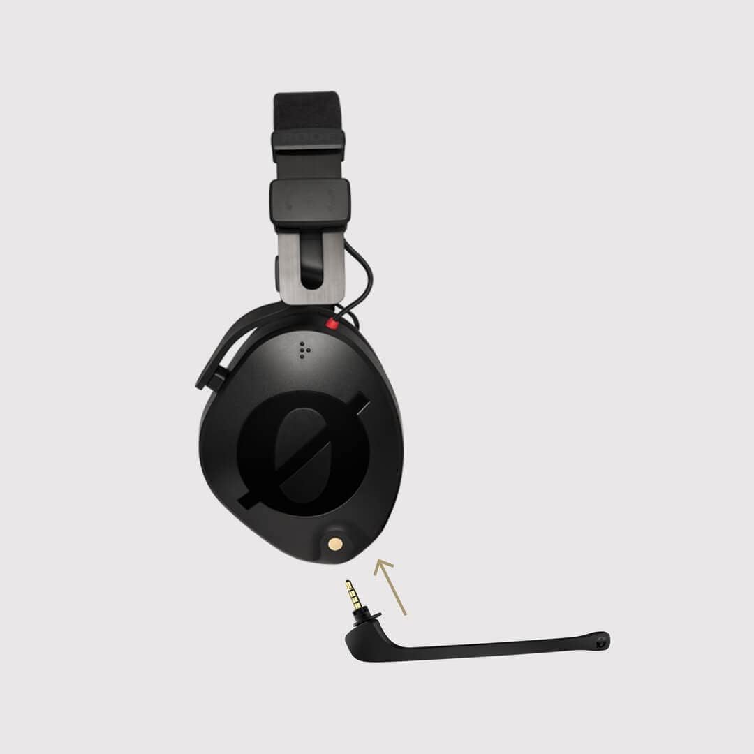 Rode NTH-MIC Headset-Mikrofon für NTH-100 Kopfhörer + keepdrum Soft-Case