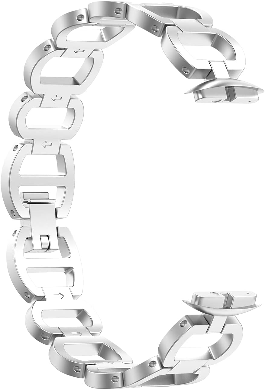 Chofit Armbänder kompatibel mit Fitbit Luxe Armband, klassisches Metall Edelstahl Armband Armbänder