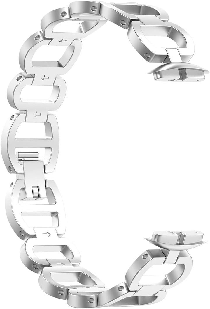 Chofit Armbänder kompatibel mit Fitbit Luxe Armband, klassisches Metall Edelstahl Armband Armbänder