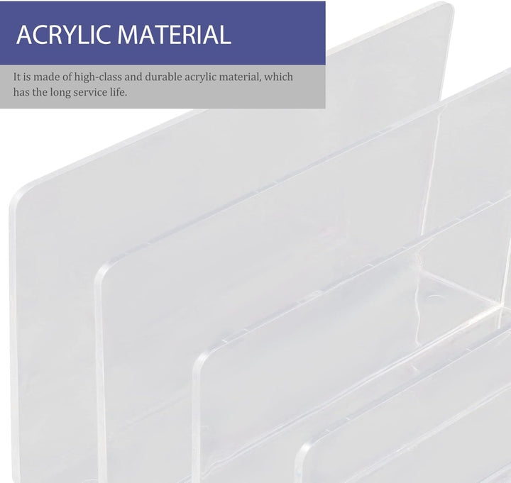 Cabilock Buchumschlaghalter Schreibtischzubehör Aus Acryl Aktenorganizer Aus Acryl Ordnerhalter Aus