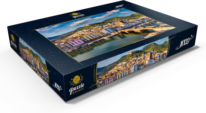 Bosa mit farbigen Häusern und Einer mittelalterlichen Burg, Sardinien, Italien - Premium 1000 Teile