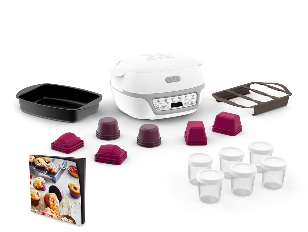 Tefal Cake Factory Délices Kuchenmaschine, 5 Auto-Programme, manuelle Modus, CreaBake, Muffinformen,
