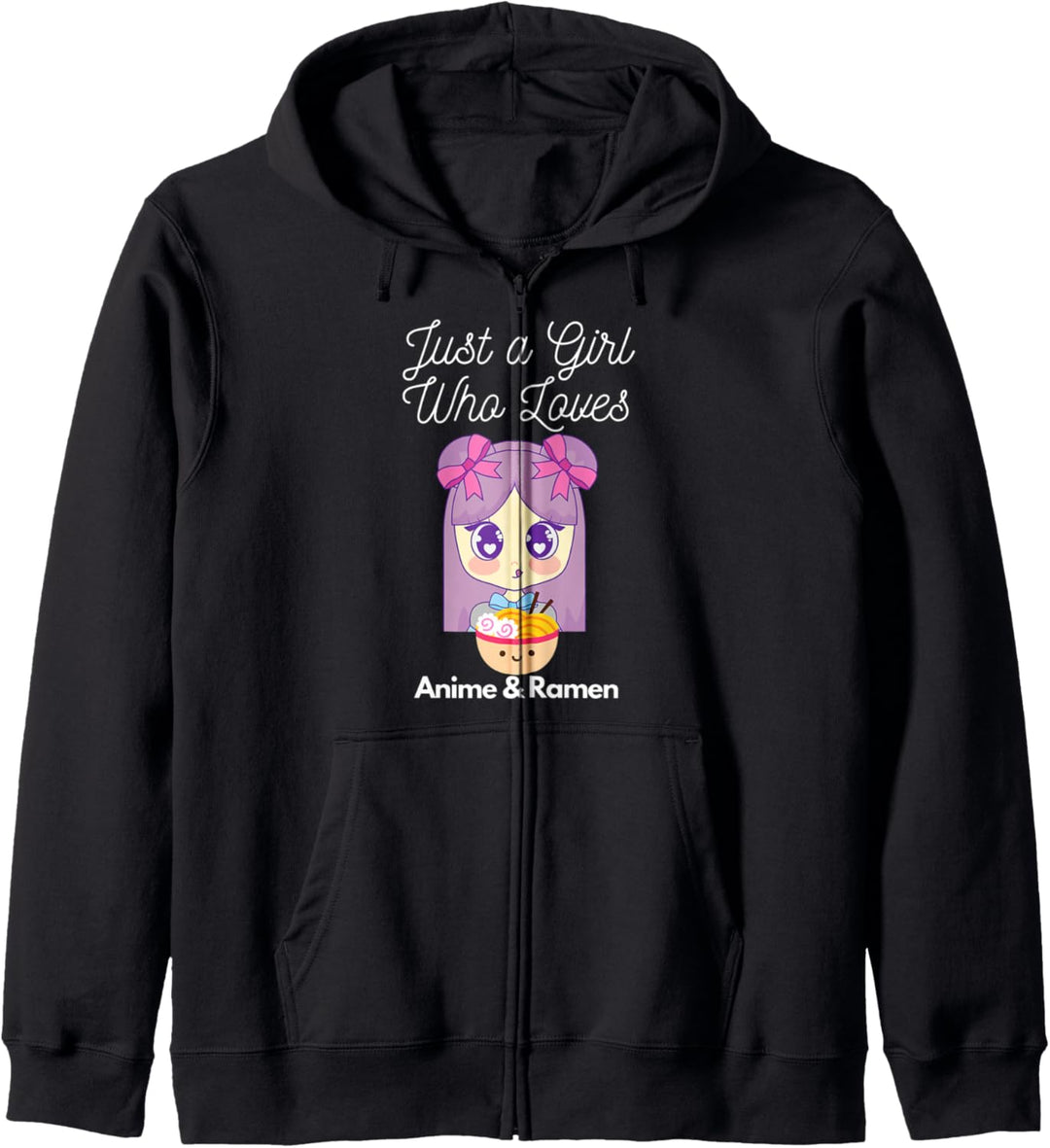 Nur ein Mädchen, das Anime und Ramen Manga Liebesgeschenk Kapuzenjacke