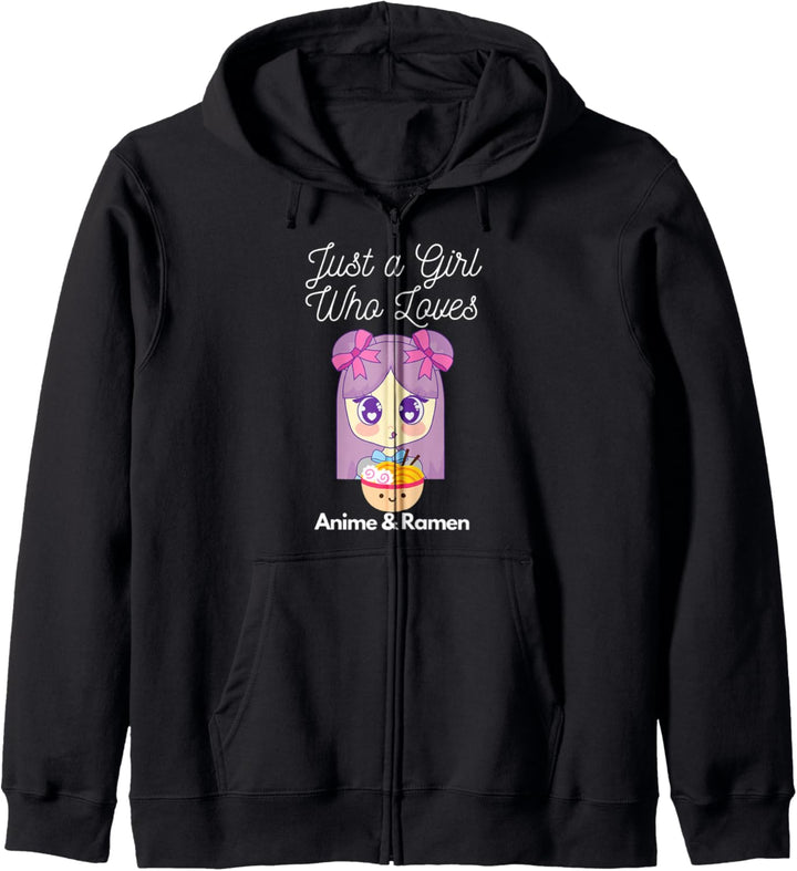 Nur ein Mädchen, das Anime und Ramen Manga Liebesgeschenk Kapuzenjacke