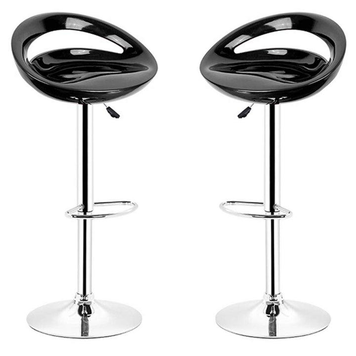 Barhocker 2er Set aus ABS Kunststoff, drehbar Barhocker in Höhe verstellbar von 55 bis 75 cm, Barhoc