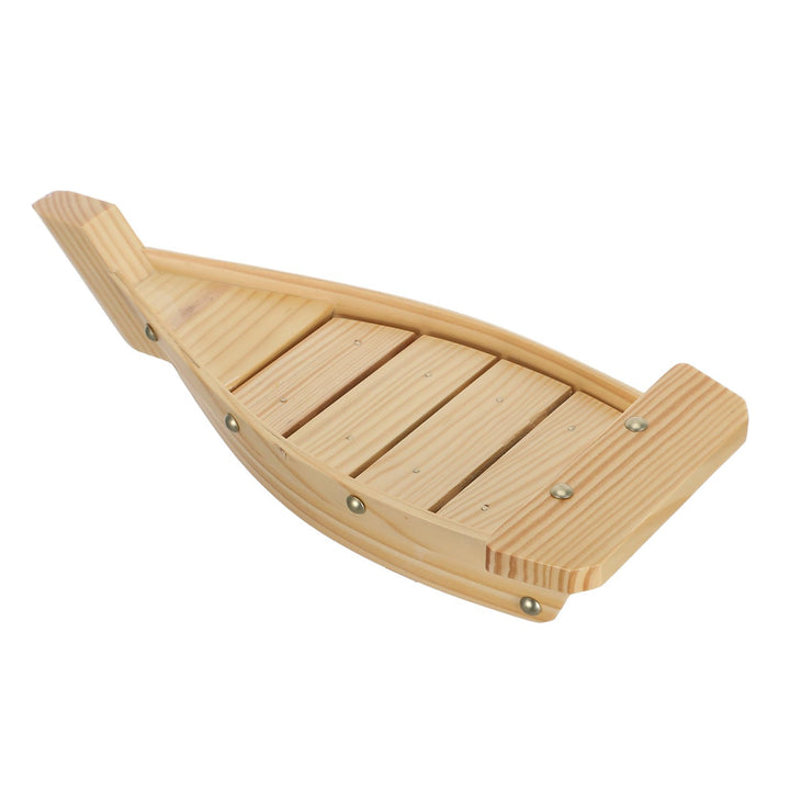 Housoutil Boot Geformtes Gericht Sashi-Platte Aus Holz Sushi-Boot-Platte Sushi-servierboot Japanisch