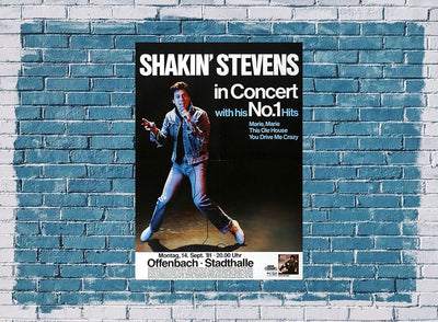 Shakin' Stevens - Shaky, Frankfurt 1981 » Konzertplakat/Premium Poster | Live Konzert Veranstaltung