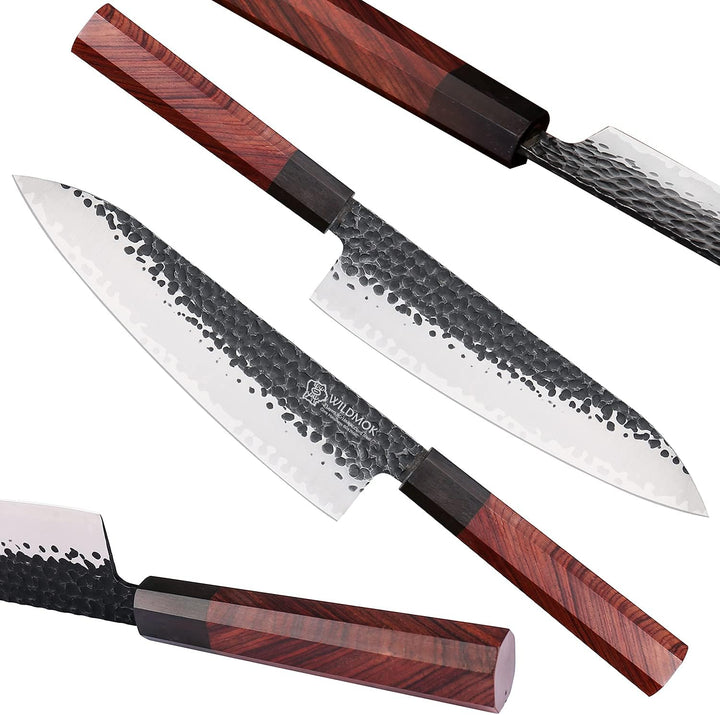 WILDMOK 20,8cm, Kochmesser 3 Schichten 9CR18MOV CLAD STAEL, geschmiedetes Gyuto -Küchenmesser mit ac