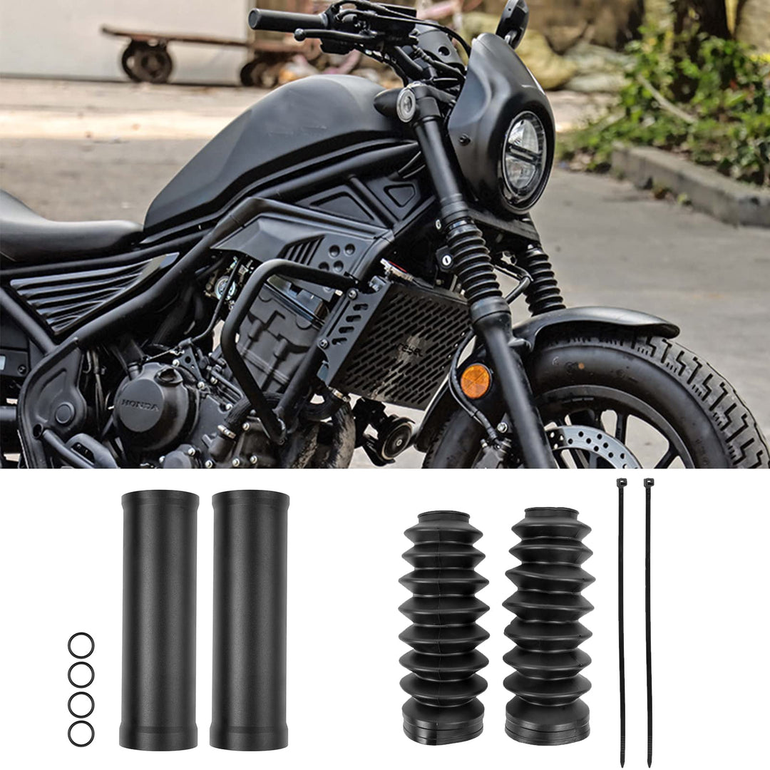 TAZGANTAX Motorrad Gummi Aluminium Vordere Obere Untere Gabel Staubschutz Gamaschen Gators Stiefel S