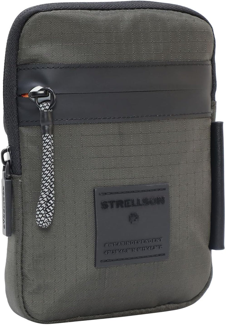 Strellson - northwood rs brian shoulderbag xsvz Schwarz Farbe:grün / Material:polyester,nylon, Farbe