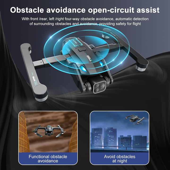 OBEST GPS Drohne mit Einstellbarer Kamera 4K, Faltbar RC Quadrocopter 36 Mins Lange Flugzeit, 360° H