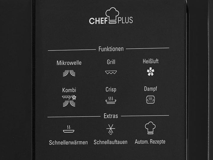 Bauknecht MW 49 BL Freistehender Mikrowellen Backofen/Mikrowelle 800 Watt/Quarz-Grill 900 Watt/Heiss