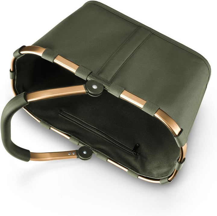 reisenthel carrybag forest gold – Stabiler Einkaufskorb mit viel Stauraum und praktischer Innentasch