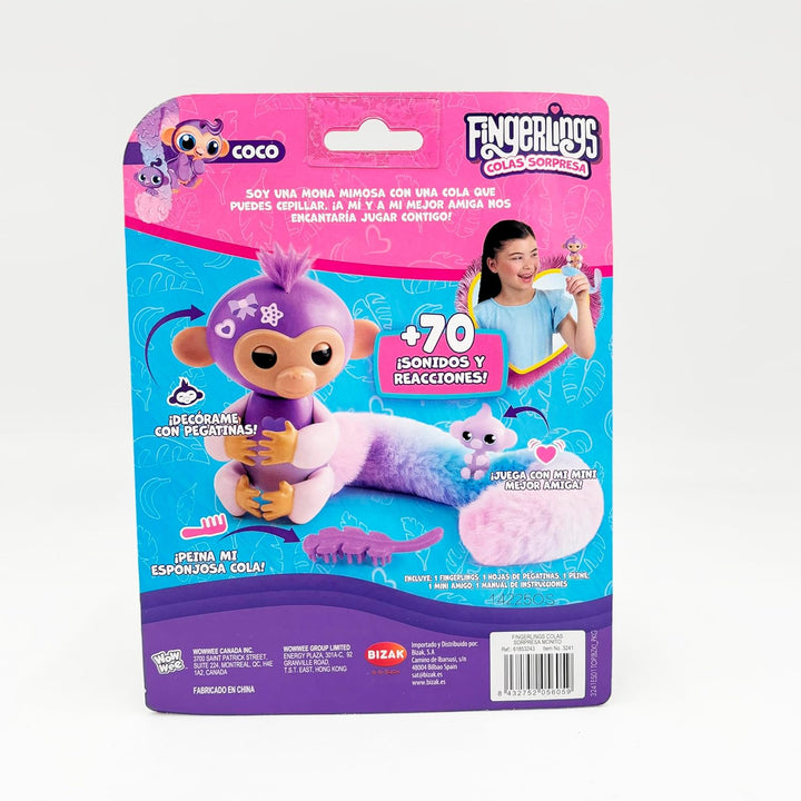 Bizak Fingerlings Schwänze AFFE, kämmt seinen sehr Langen Schwanz, versteckt eine Überraschung, inte