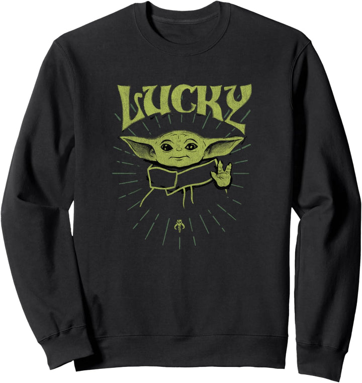 Star Wars: The Mandalorian St. Patrick's Day Grogu Lucky Sweatshirt