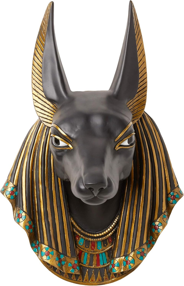 Design Toscano Gott Anubis, der Schakal, Wandfigur 15 Inch, 15 Inch