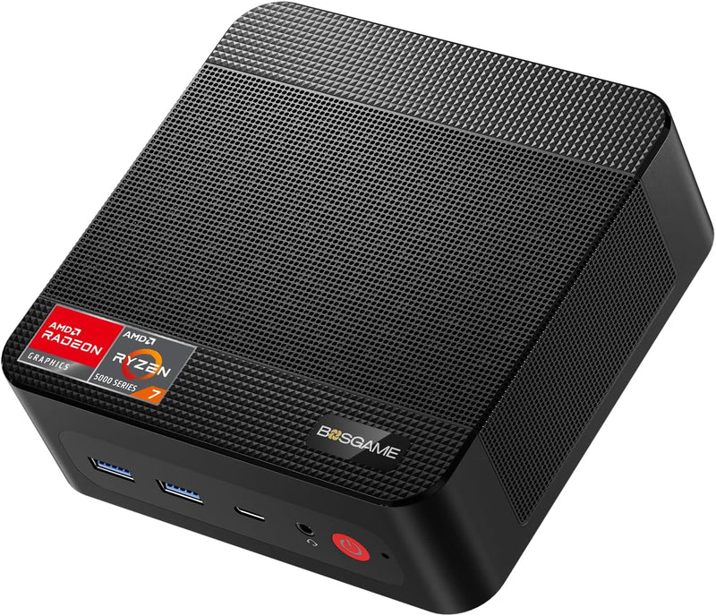 BOSGAME Mini PC Ryzen 7 5800U (8C/16T, Zen 3 Architektur, bis zu 4.4GHz) P4 Mini-PC Windows 11 16GB