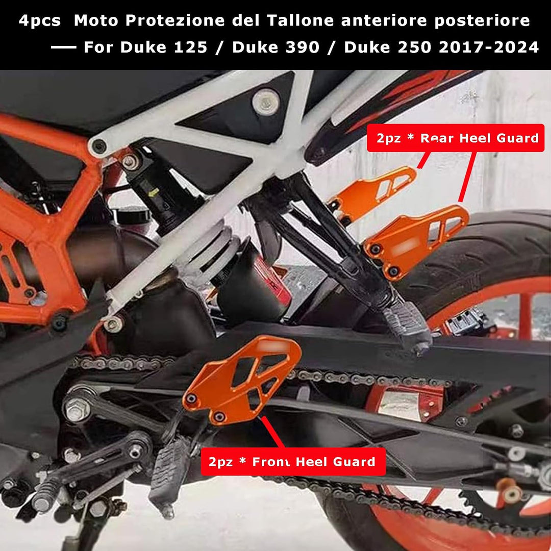 Motorrad Aluminium Vorne Hinten Fussraste Fersenschutzhülle Bremszylinder Schutz Für Duke 125 | Duke