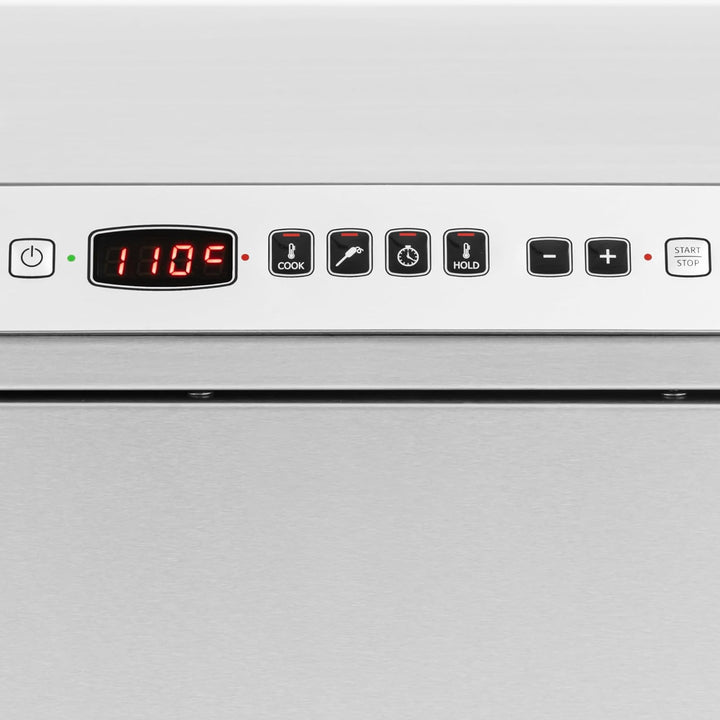 Royal Catering RCSCO-01 Niedertemperaturgarer GN1/1 30-110 °C Timer Temperaturfühler Edelstahl Niede