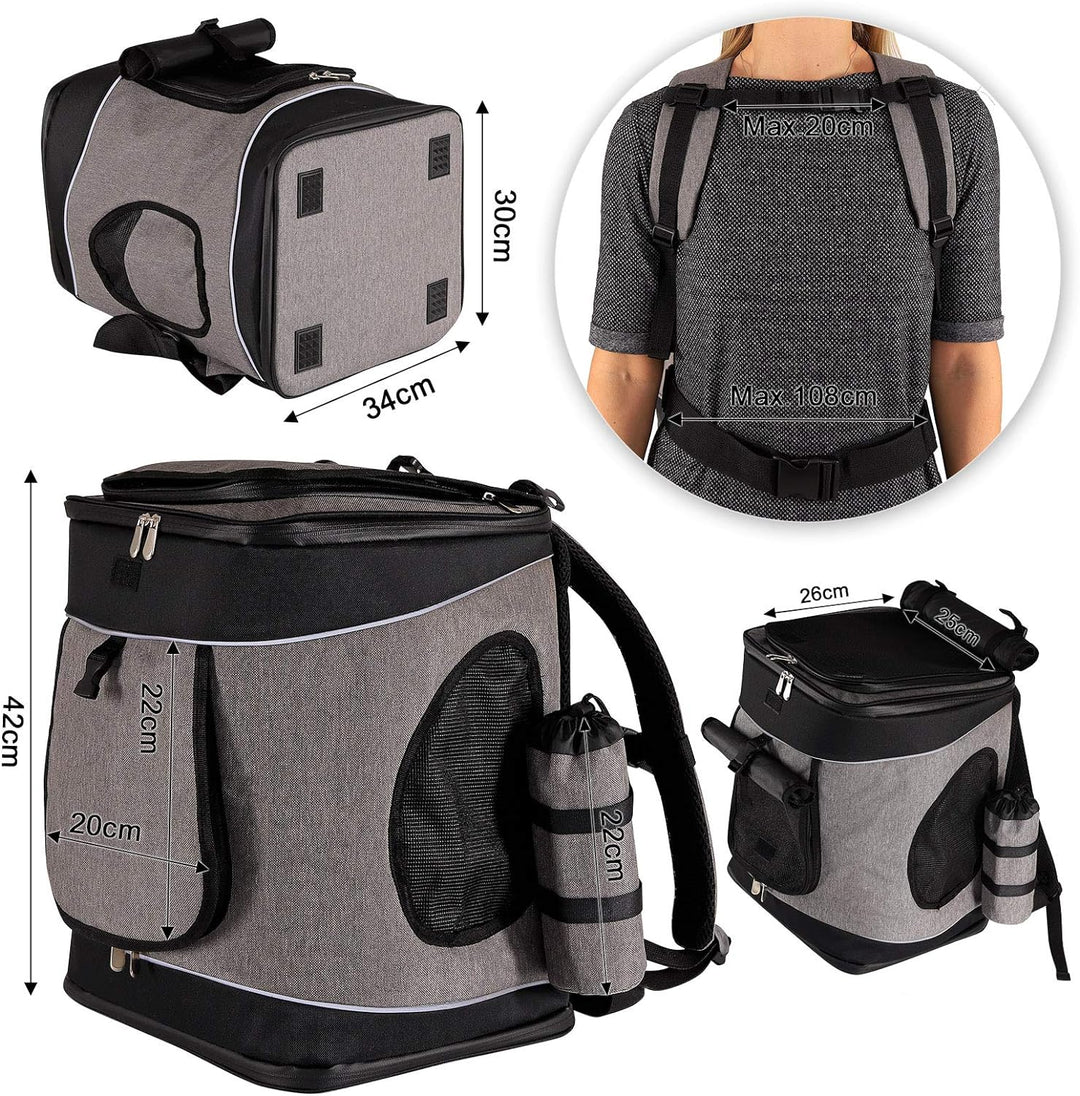lionto by dibea Hunderucksack Katzenrucksack Faltbare Hundetransporttasche Haustiertragetasche Farbe