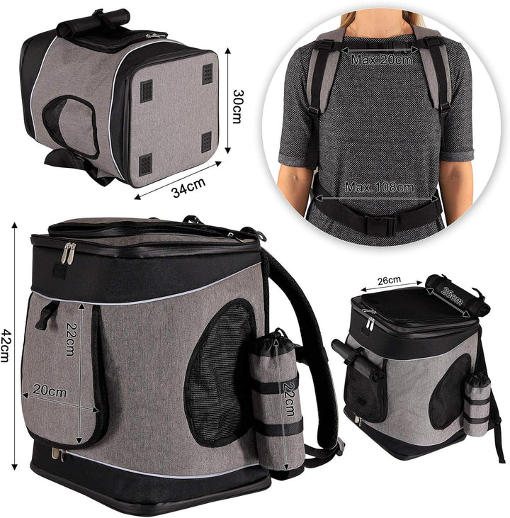 lionto by dibea Hunderucksack Katzenrucksack Faltbare Hundetransporttasche Haustiertragetasche Farbe