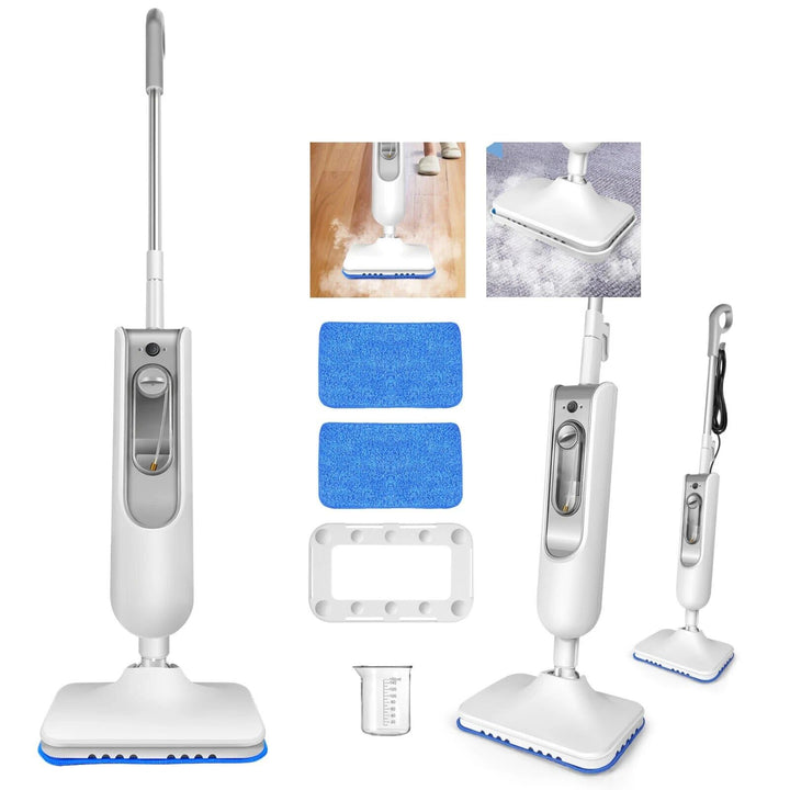 1500W Dampfmop mit 400ML Wassertank 4.8M Kabel für Mehrzweck Handdampfreiniger für Haus Küche Büro B