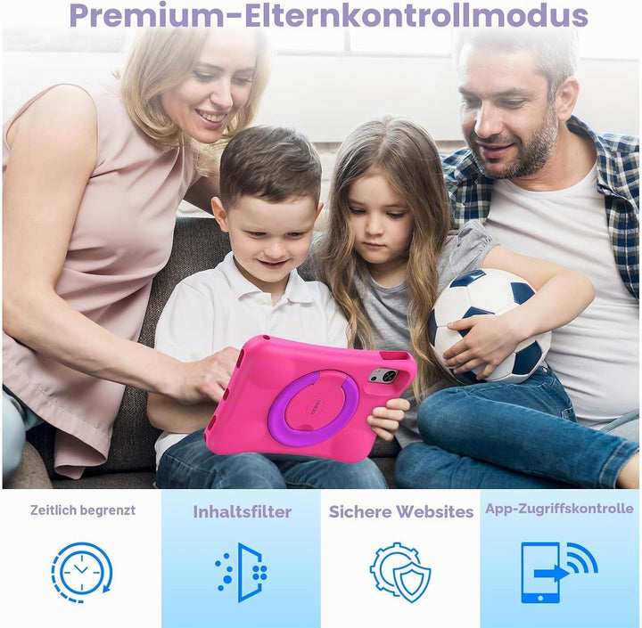 UMIDIGI G5 Kinder Tablet Elterliche Kontrolle,10.1 Zoll Tablet Android, 8(4+4) GB+128GB/1TB TF, Octa