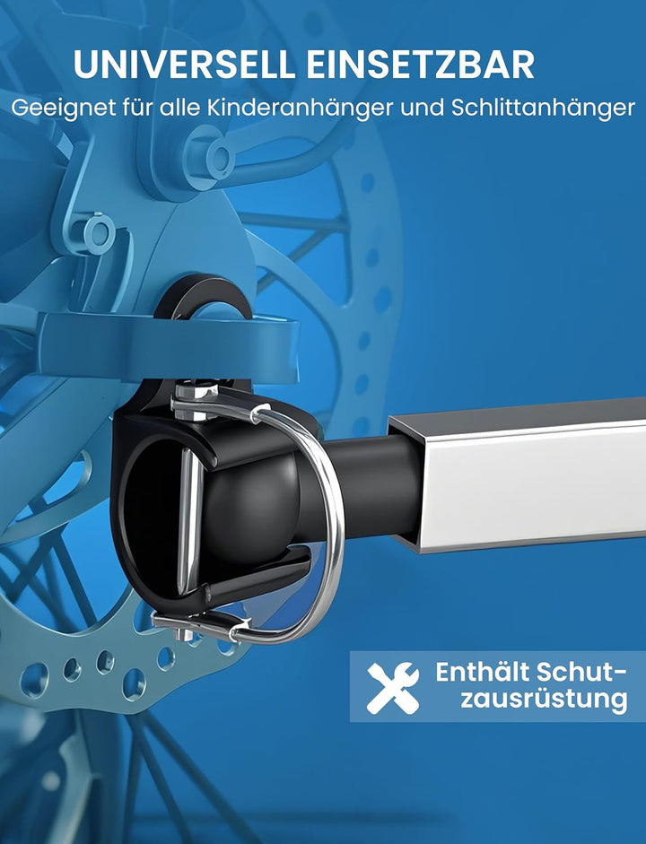 COICER Anhängerkupplung für Thule Chariot & Coaster | Fahrradanhänger Kupplung mit Sicherheitspin |