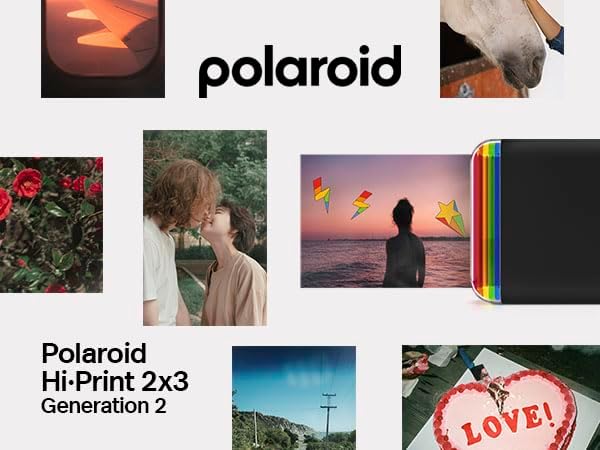 Polaroid Hi-Print - 2nd Generation - Bluetooth-verbundener 2x3 Pocket Photo- und Dye-Sub-Drucker - W