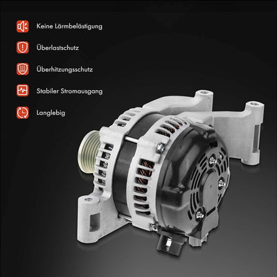 Frankberg Lichtmaschine Generator 120A Kompatibel mit C-Max DM2 1.8L 2.0L 2007-2010 Focus II DA DP H