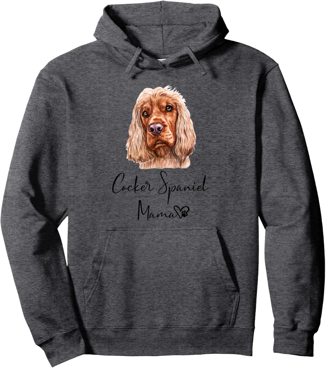 Cocker Spaniel Mama Hundemama Hund Frauchen Geschenk Pullover Hoodie