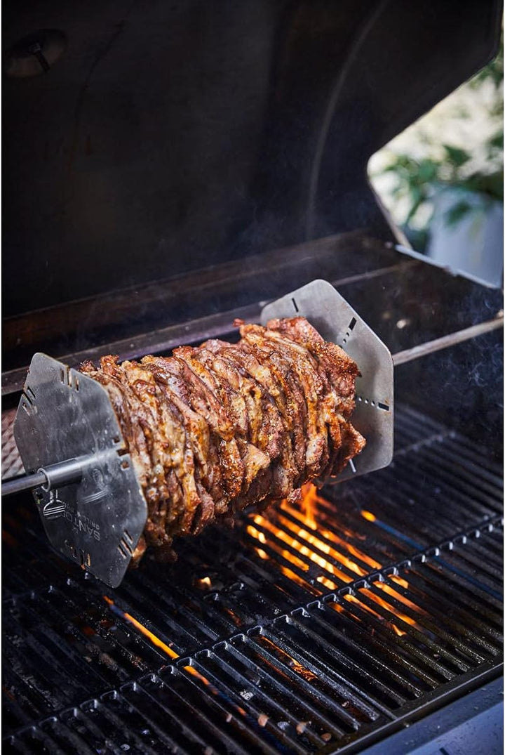 SANTOS XXL Spiess-Rondell - Drehspiesse bis Ø12mm - Universal Spiess-Gestell - 6 breite XXL Spiesse