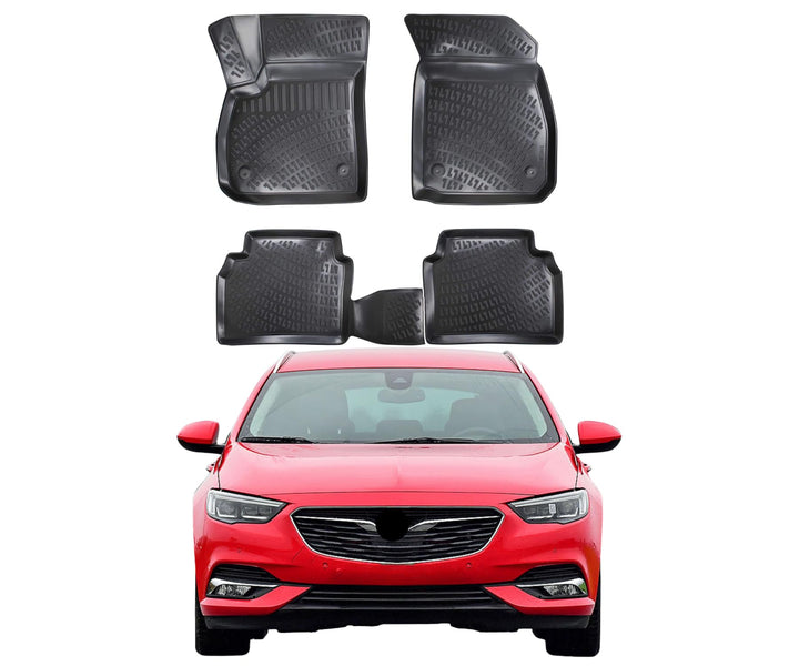 Rizline Passgenau 3D Fussmatten Auto Kompatibel mit Opel Insignia B 2016-2022 Auto Zubehör 1. Und 2.