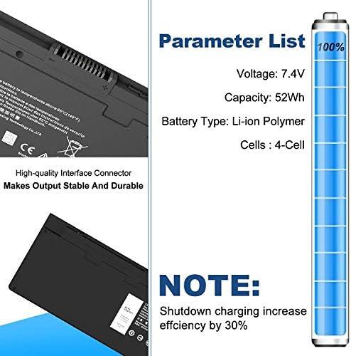 VFV59 Laptop Akku für Dell Latitude E7250 E7240 Series Notebook GVD76 HJ8KP W57CV NCVF0 WD52H F3G33