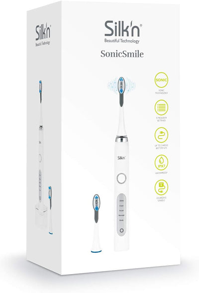 Silk'n SonicSmile - Elektrische Zahnbürste für Saubere & Weisse Zähne - 31.000 Vibrationen p.m. - 2