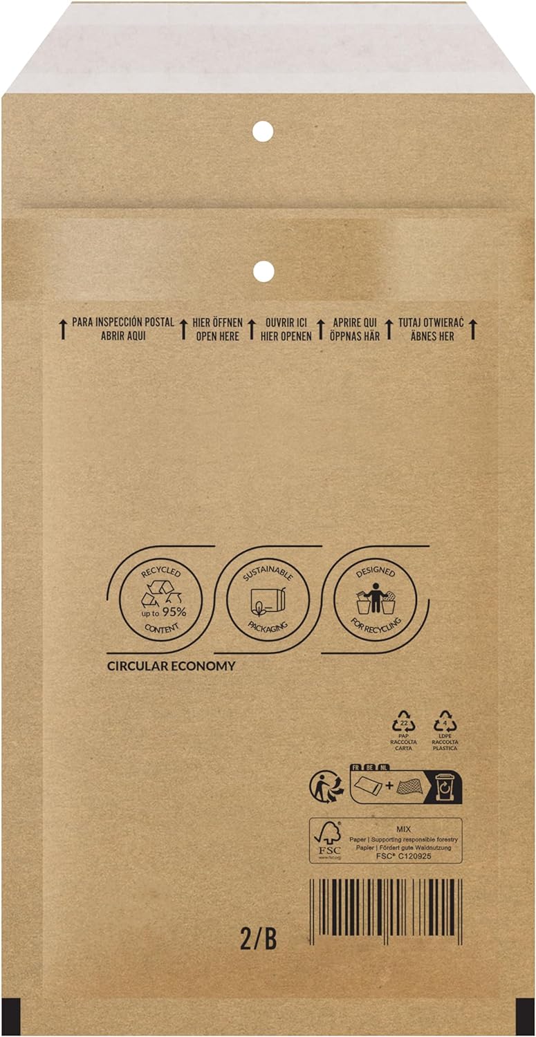 1000 B 2 Luftpolster Versandtaschen Luftpolstertaschen Warensendung braun dimapax