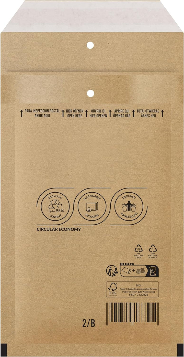 1000 B 2 Luftpolster Versandtaschen Luftpolstertaschen Warensendung braun dimapax
