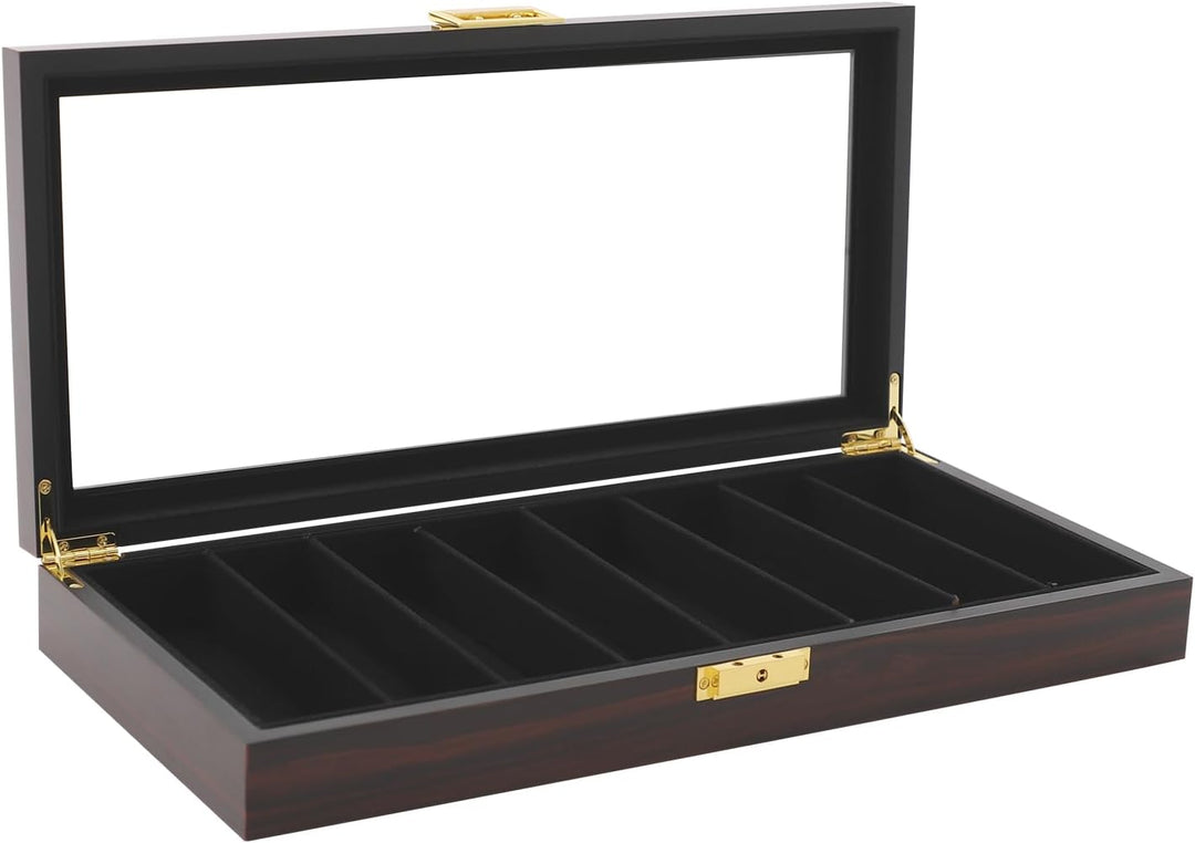 Hochwertige Messer Aufbewahrungsbox, Mit Glasdeckel Und Sicherheitsschloss Aus Dichten Brettern In E