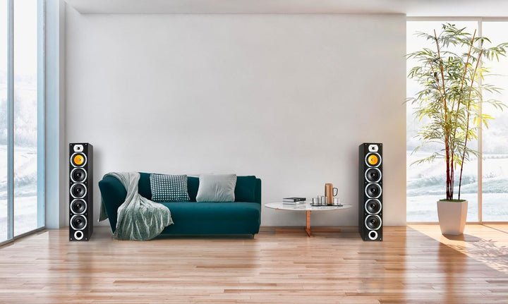 Bennett & Ross Exosphere 4-Wege HiFi Standlautsprecher Paar (200W RMS, 6,5" Subwoofer, 6,5" Tieftöne