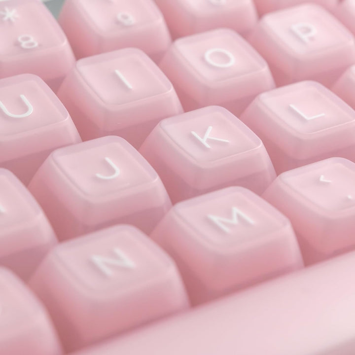 Tastenkappen-Set Pink Jade 160 Tasten RSA Profil PBT Tastenkappen Double Shot Translucent Custom Key