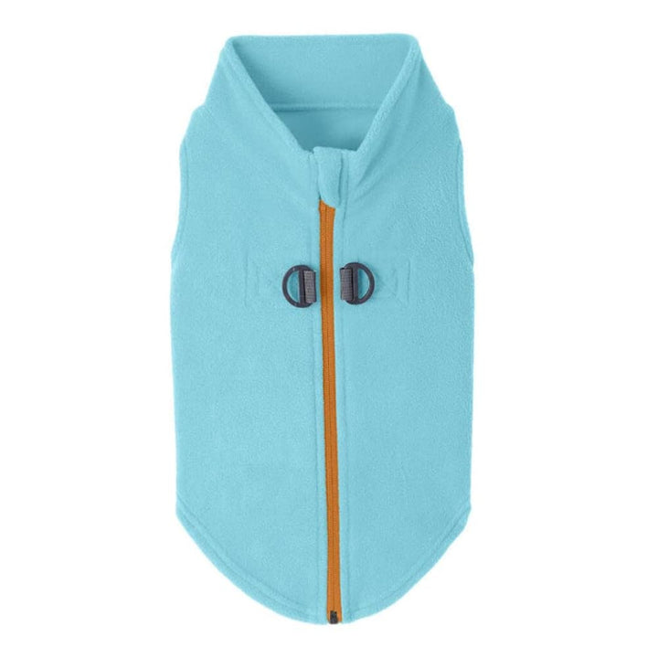 GOOBY Zip Up Fleece-Weste für kleine Hunde türkis mittel, türkis mittel